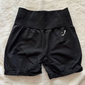 Gymshark Black Vital Seamless Shorts Size Small